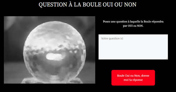 boule OUI NON